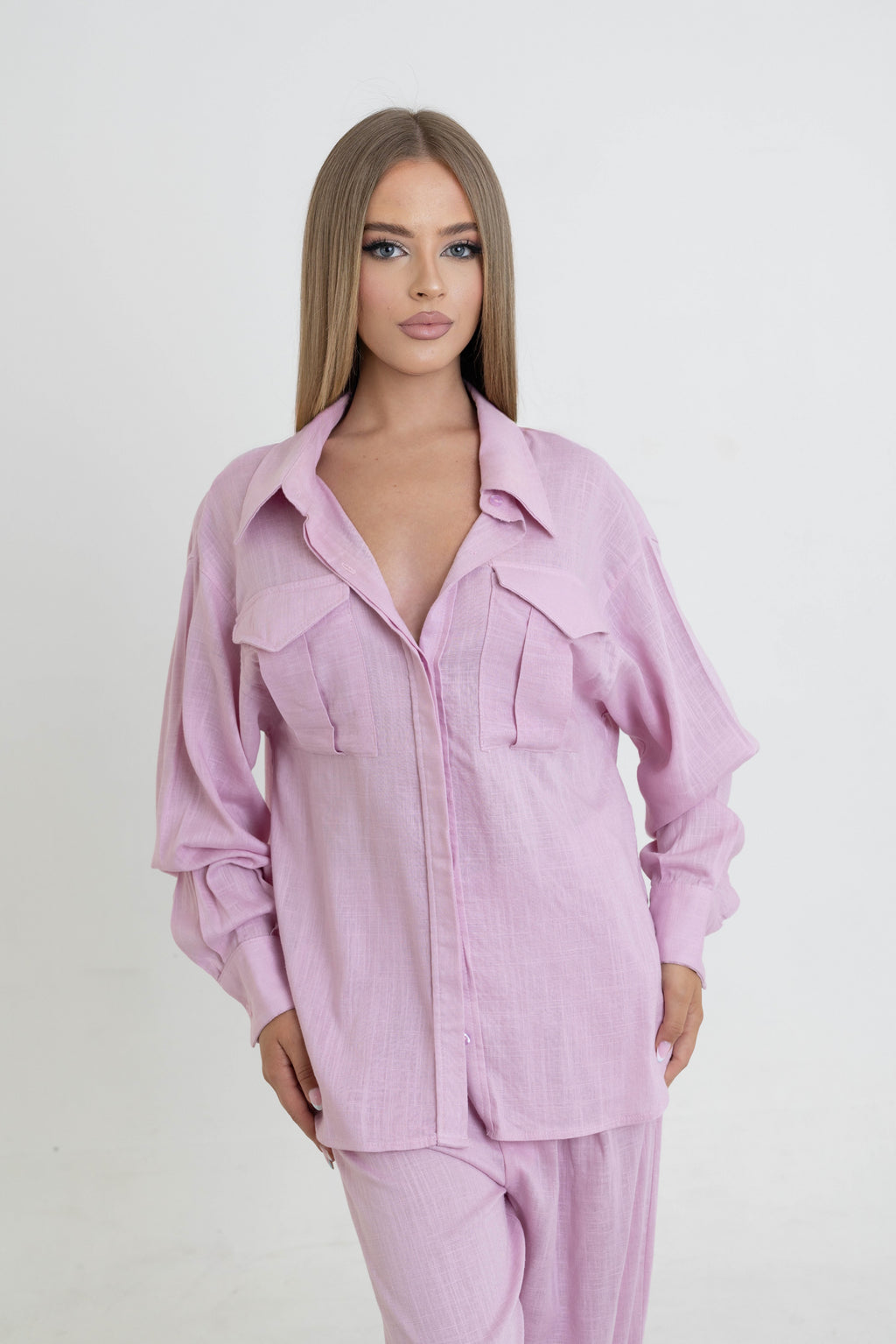 Pink Linen Set