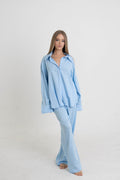 Azure Linen Set