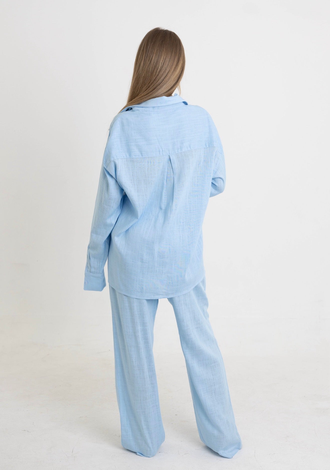 Azure Linen Set