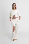 Pearl Cropped Blazer Set